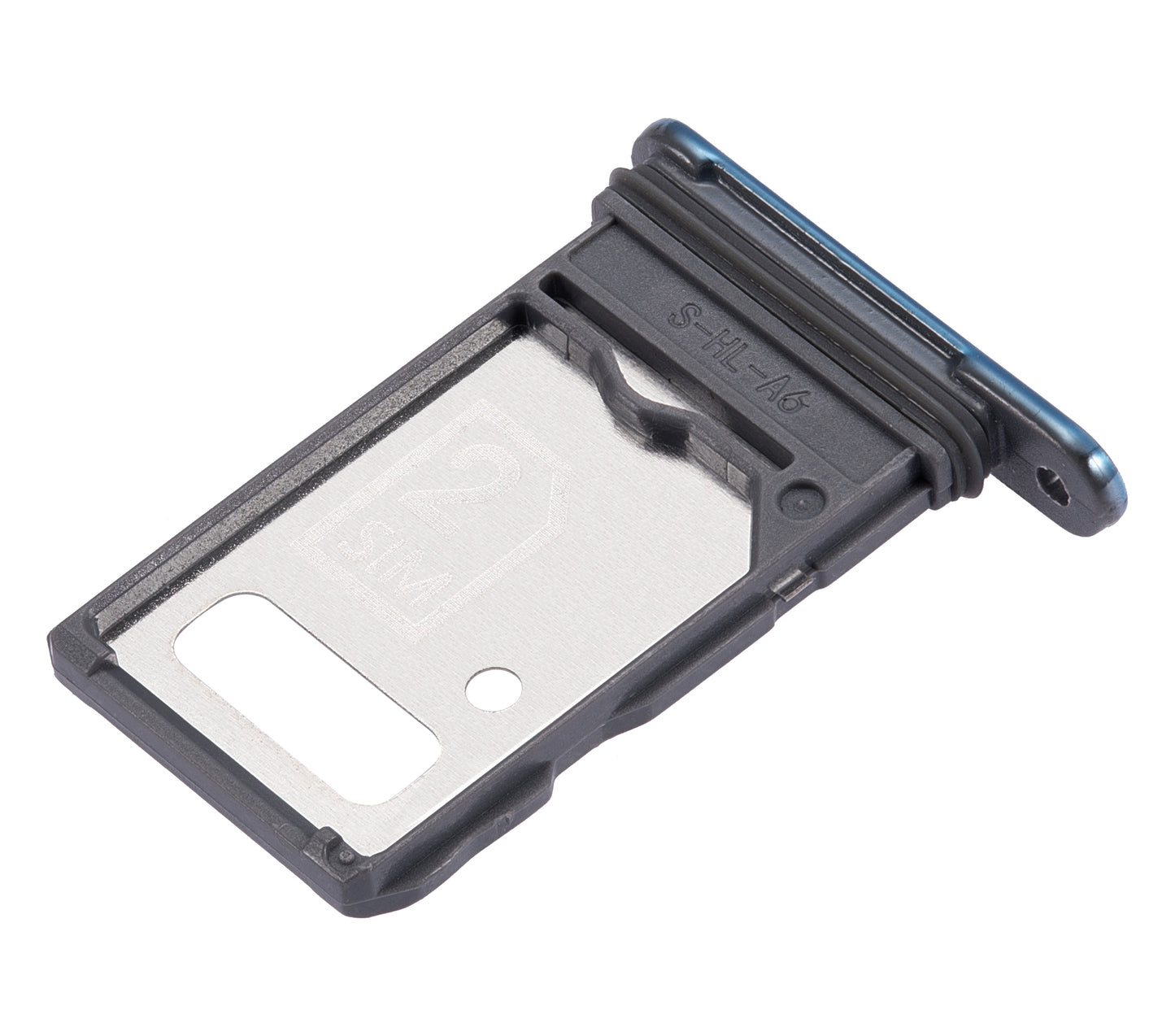 Dual Sim Card Tray For Motorola Edge 20 Pro (XT2153-1 / 2021) (Blue Vegan Leather) | SKU 109082007324 | image 5