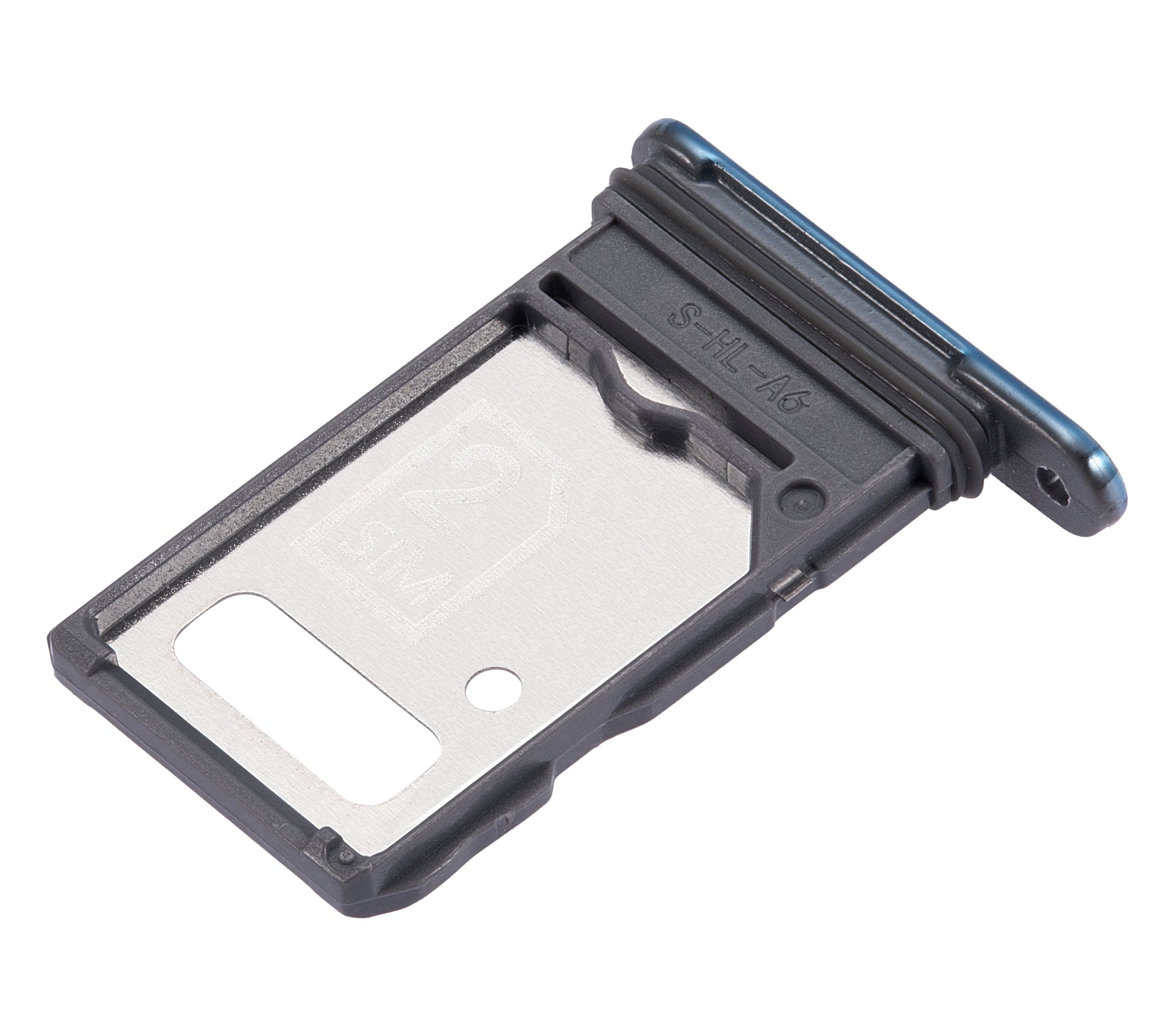 Dual Sim Card Tray For Motorola Edge 20 Pro (XT2153-1 / 2021) (Blue Vegan Leather) | SKU 109082007324 | image 5
