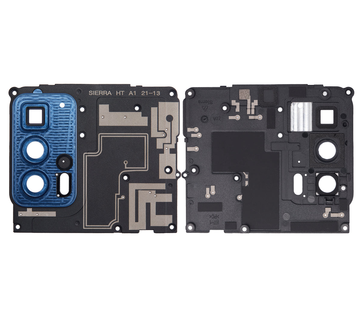 Motherboard Protective Cover For Motorola Edge 20 Pro (XT2153-1 / 2021) (Blue Vegan Leather) | SKU 109082007326 | image 2