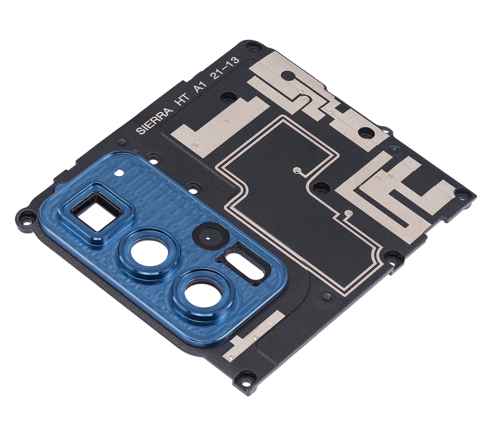 Motherboard Protective Cover For Motorola Edge 20 Pro (XT2153-1 / 2021) (Blue Vegan Leather) | SKU 109082007326 | image 4