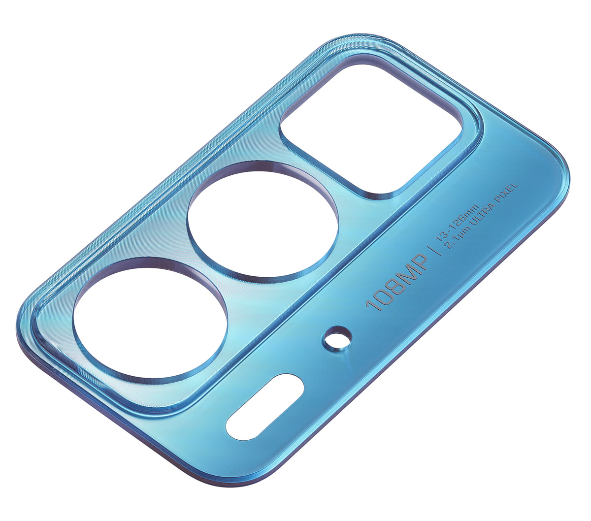 Back Camera Lens Bracket For Motorola Edge 20 Pro (XT2153-1 / 2021) (Blue Vegan Leather) | SKU 109082007328 | image 5