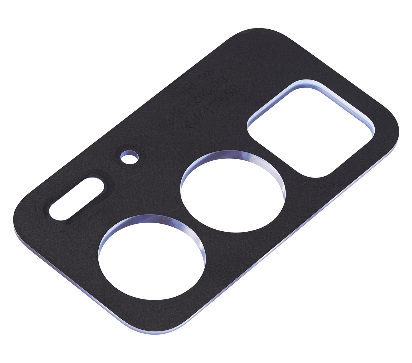 Back Camera Lens Bracket For Motorola Edge 20 Pro (XT2153-1 / 2021) (Blue Vegan Leather) | SKU 109082007328 | image 4