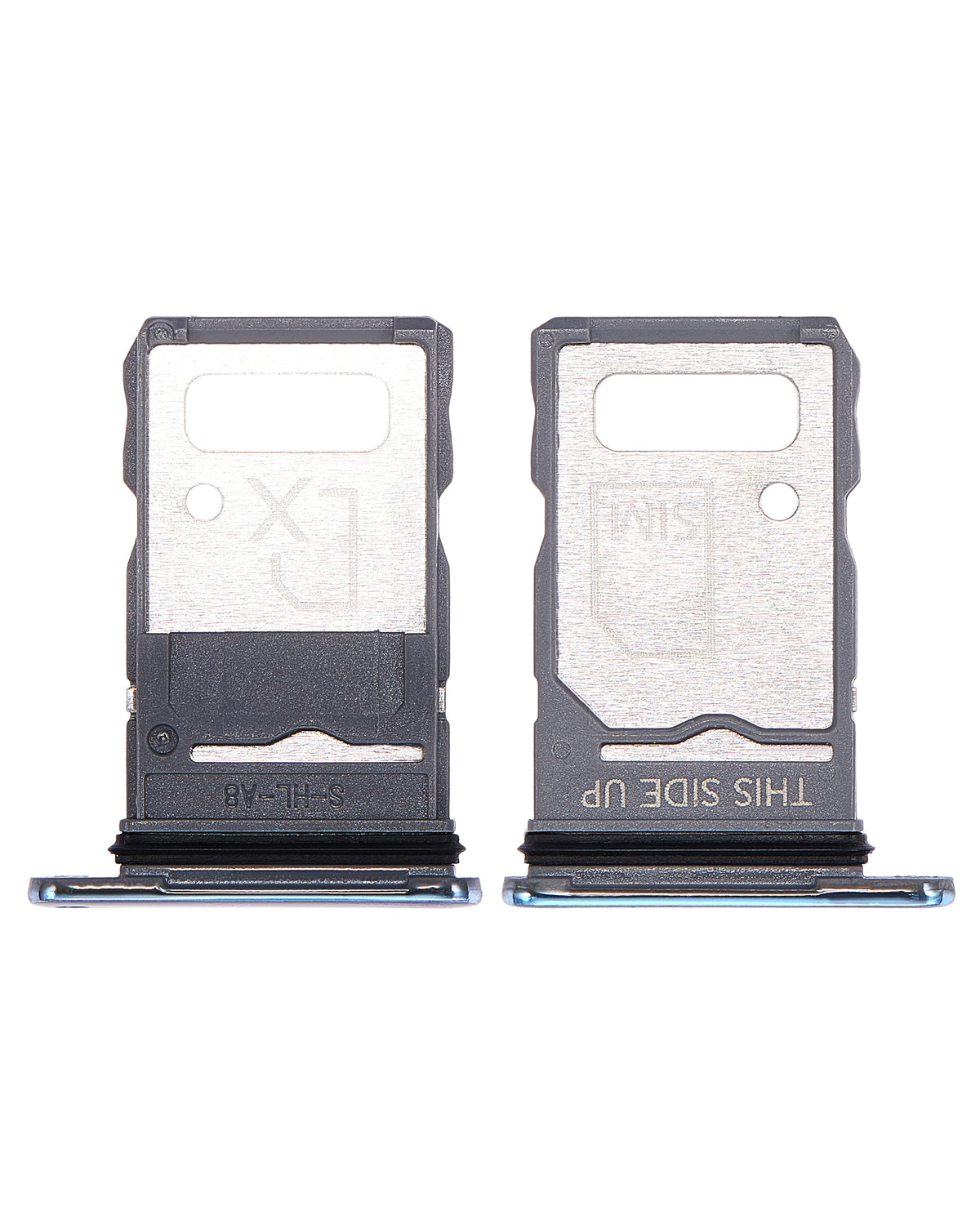 Single Sim Card Tray For Motorola Edge 20 Pro (XT2153-1 / 2021) (Blue Vegan Leather) | SKU 109082007340 | image 2