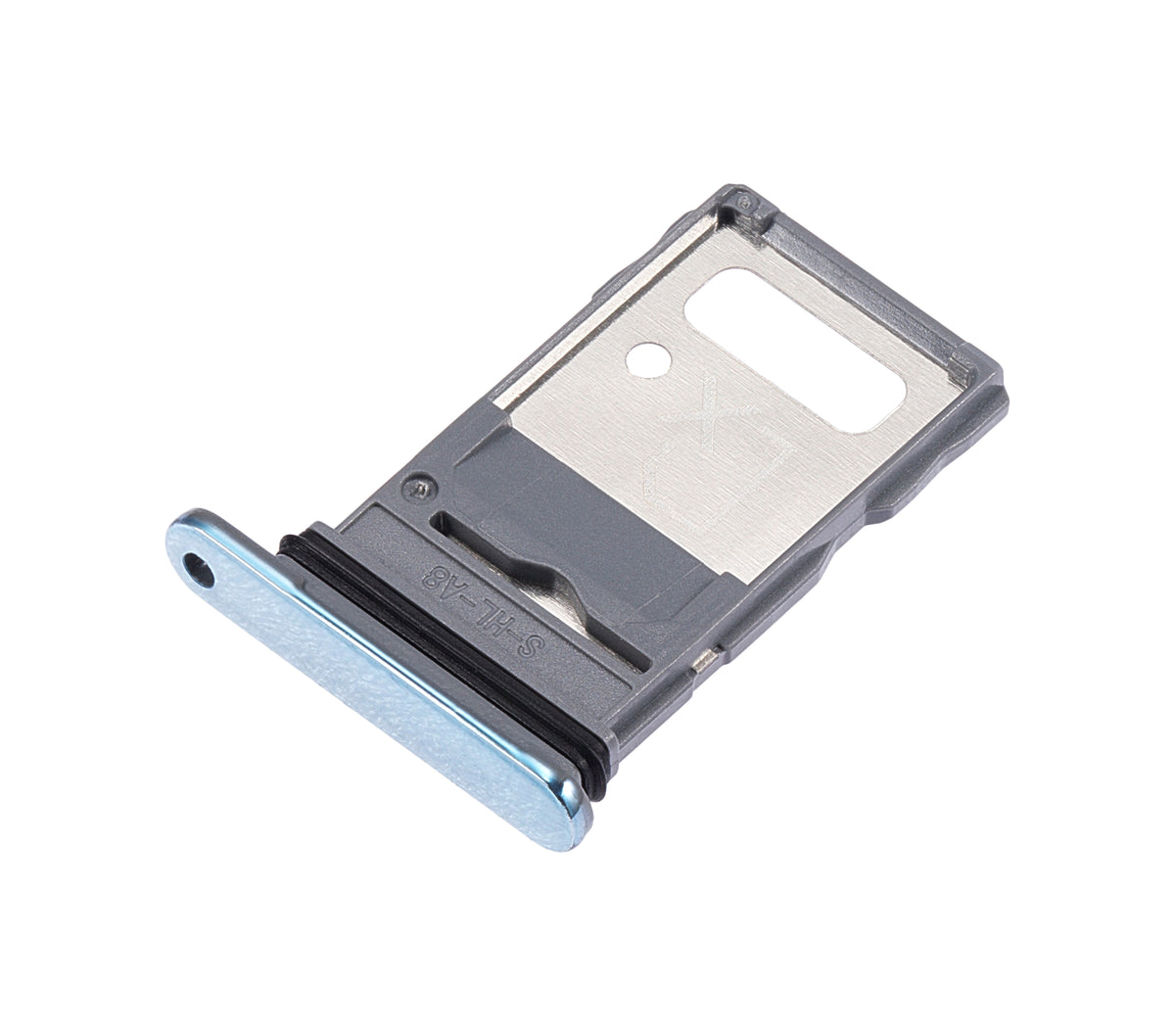 Single Sim Card Tray For Motorola Edge 20 Pro (XT2153-1 / 2021) (Blue Vegan Leather) | SKU 109082007340 | image 4