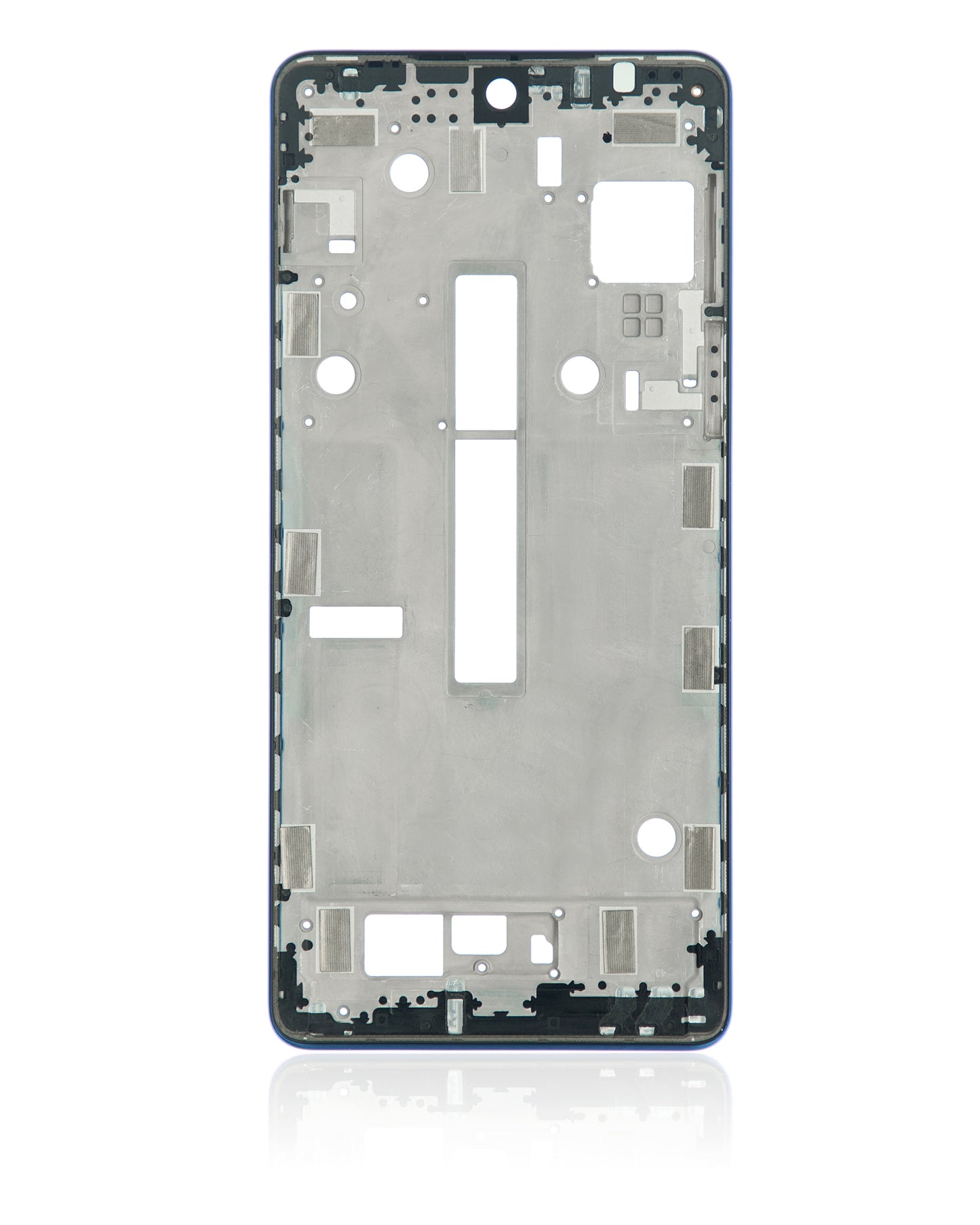 Mid-Frame Housing For Motorola Edge 20 Pro (XT2153-1 / 2021) (Blue Vegan Leather) | SKU 109082007350 | image 7