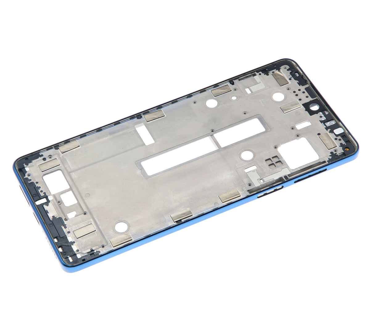Mid-Frame Housing For Motorola Edge 20 Pro (XT2153-1 / 2021) (Blue Vegan Leather) | SKU 109082007350 | image 10