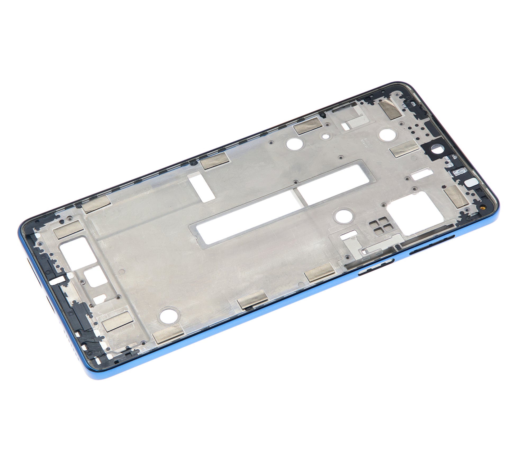 Mid-Frame Housing For Motorola Edge 20 Pro (XT2153-1 / 2021) (Blue Vegan Leather) | SKU 109082007350 | image 10