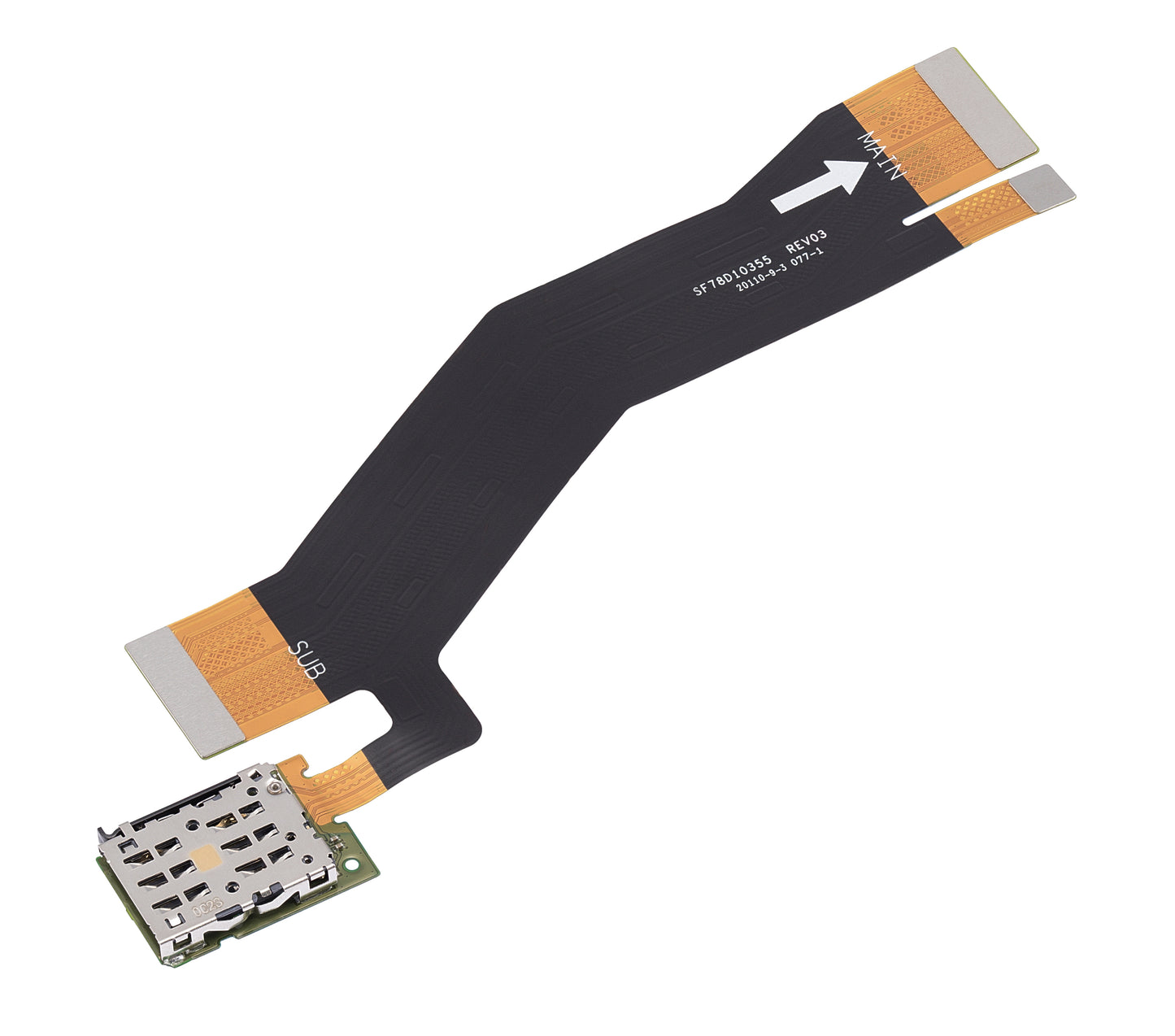 Sim Card Reader Flex Cable For Motorola Edge 20 Pro (XT2153-1 / 2021) / Edge S Pro | SKU 109082007356 | image 3
