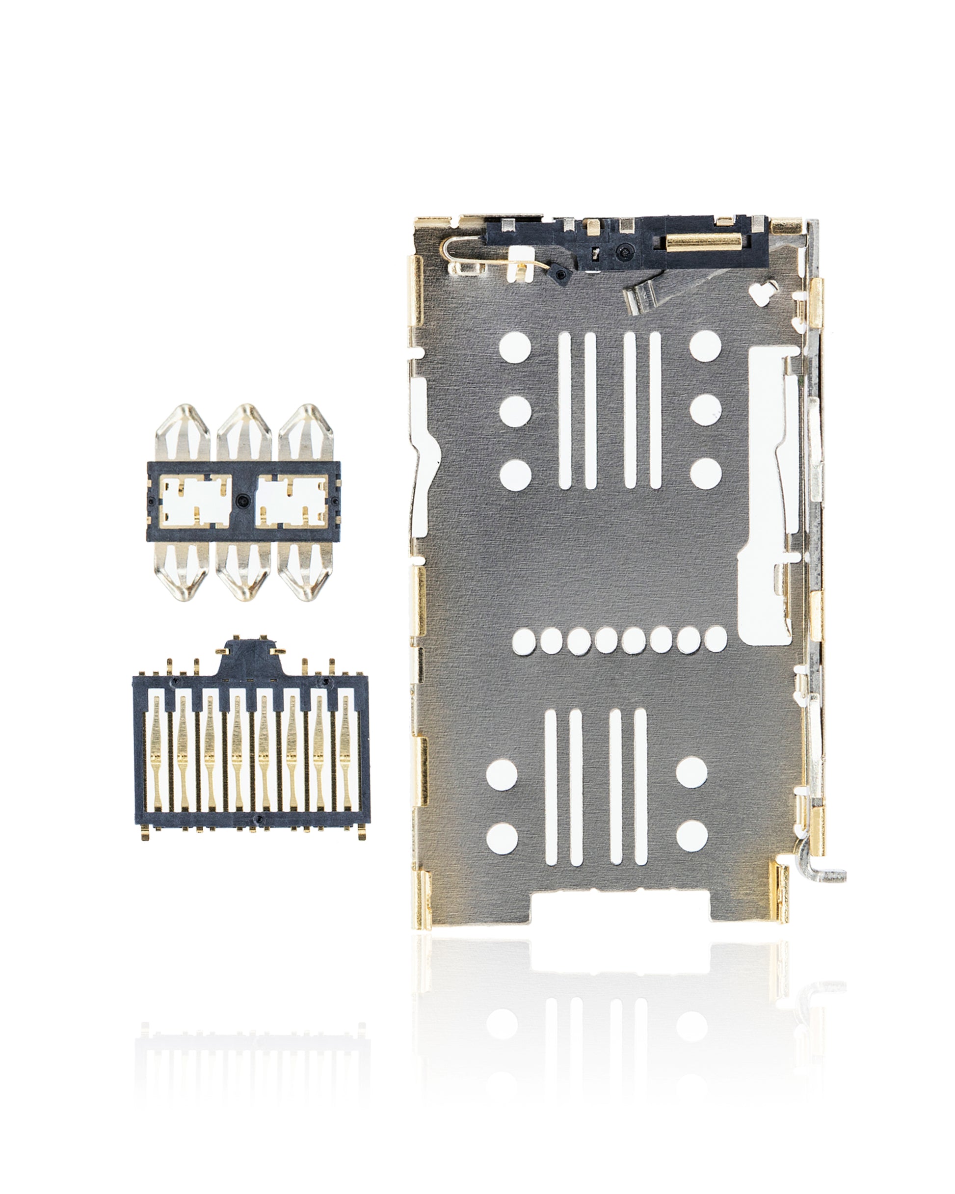 Sim Card Reader For Motorola Moto G Stylus 5G (XT2131 / 2021) (3 Piece Set) replacement part for compatible Motorola phone, SKU 109082007425, product image 2