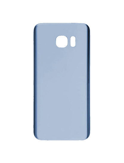 Back Cover Glass With Camera Lens For Samsung Galaxy S7 Edge (No Logo) (Aftermarket Plus) (Coral Blue)