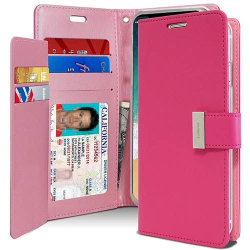 Hot Pink Rich Diary Mercury for Samsung Galaxy S10 Plus