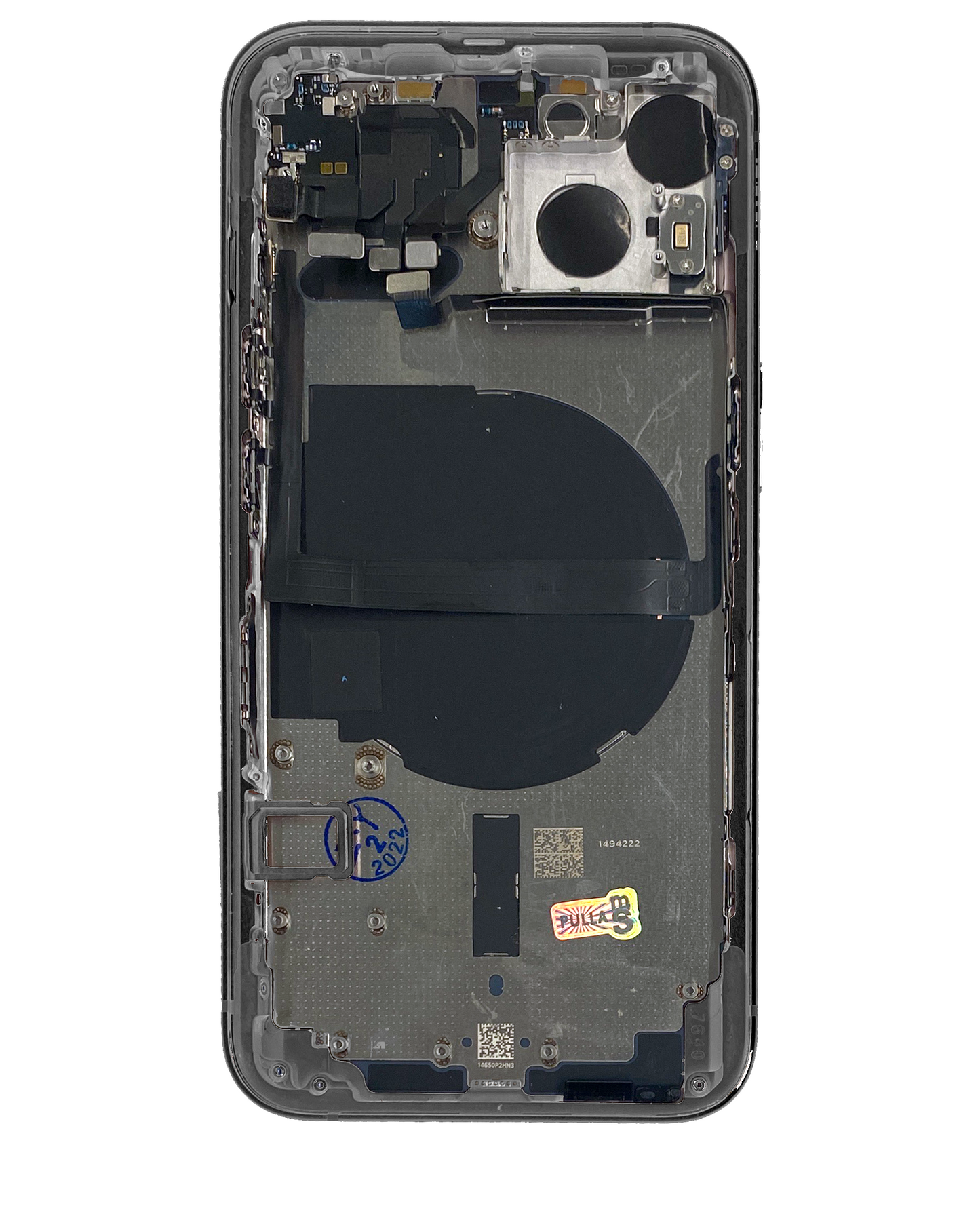 Back Housing W/ Small Parts For iPhone 13 (US Version) (Used OEM Pull: Grade B) (Midnight)