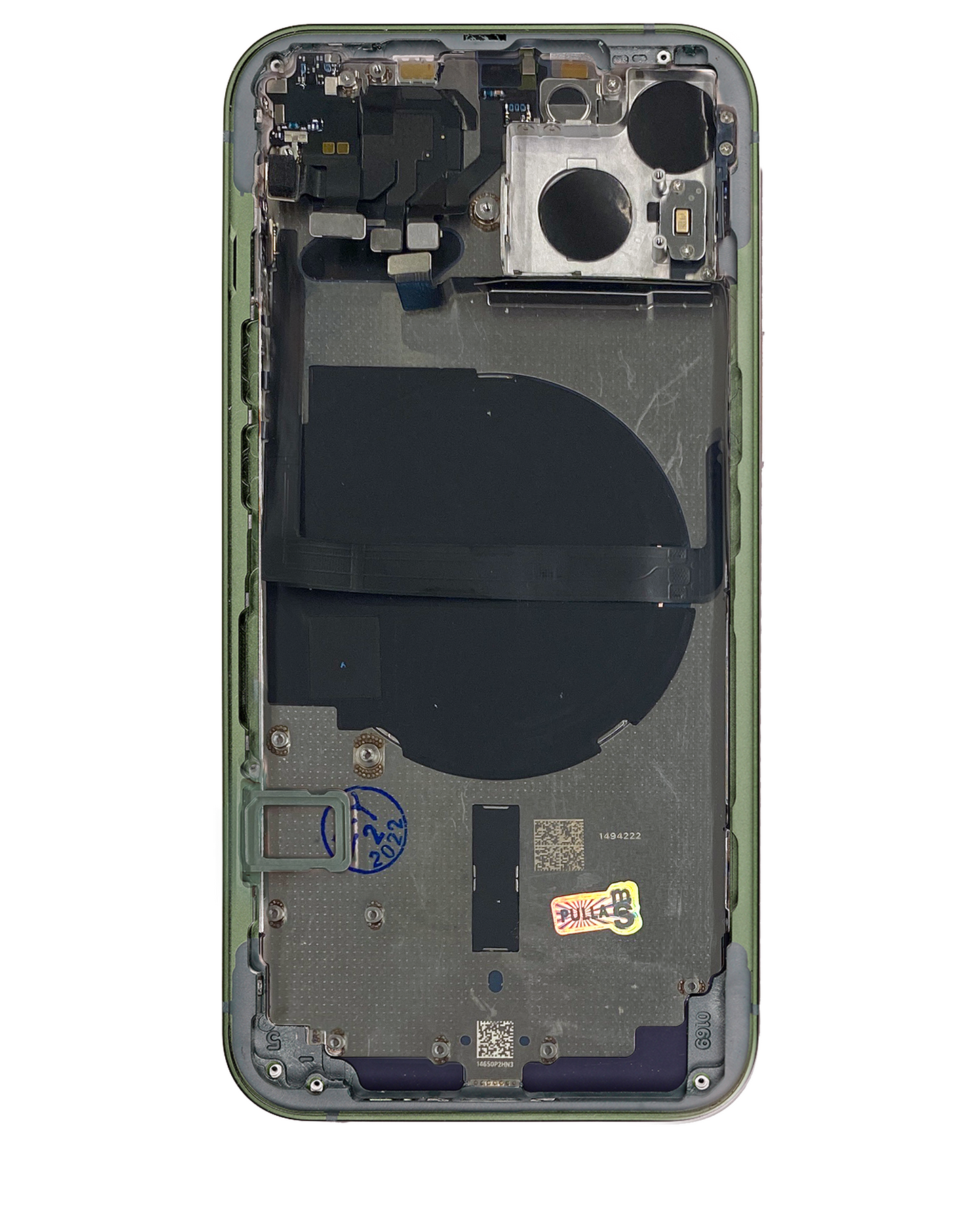Back Housing W/ Small Parts For iPhone 13 (US Version) (Used OEM Pull: Grade C) (Green)