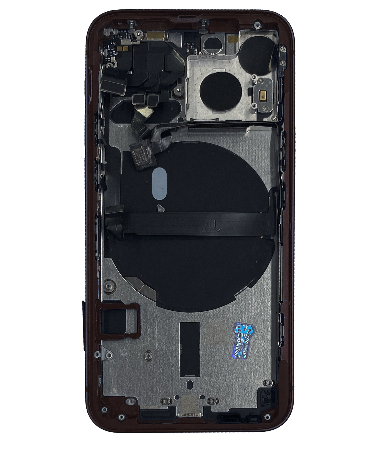 Back Housing W/ Small Parts For iPhone 13 Mini (US Version) (Used OEM Pull: Grade A) (Midnight)