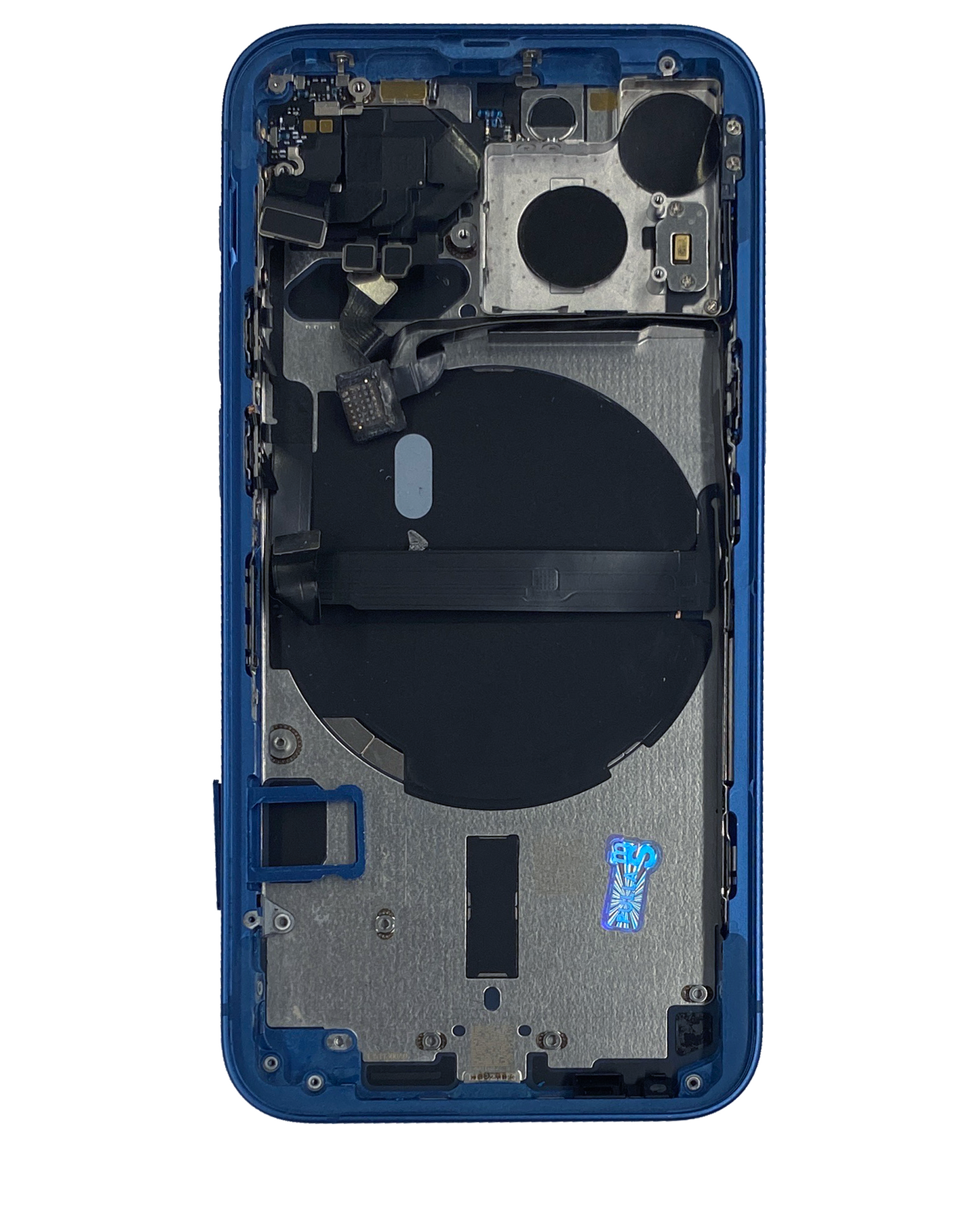 Back Housing W/ Small Parts For iPhone 13 Mini (US Version) (Used OEM Pull: Grade C) (Blue)