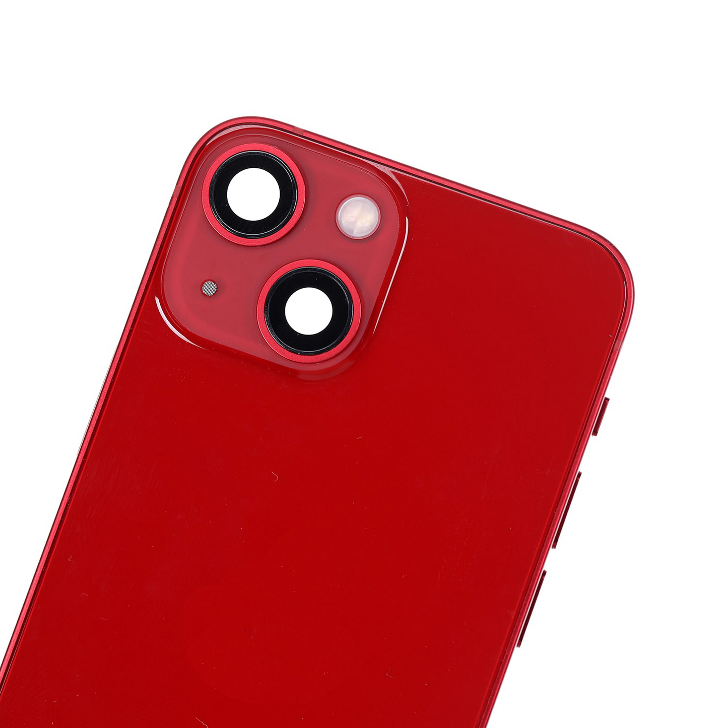 Back Housing W/ Small Parts For iPhone 13 Mini (US Version) (Used OEM Pull: Grade C) (Red)