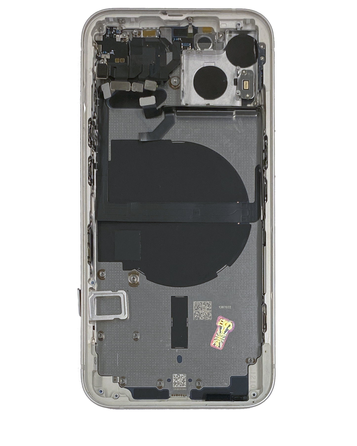 Back Housing W/ Small Parts For iPhone 13 (US Version) (Used OEM Pull: Grade B) (Starlight)