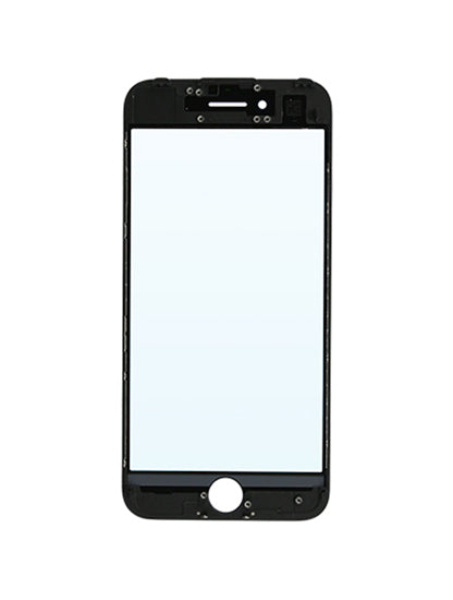Glass With Frame & OCA Pre-Installed For iPhone 7 (Black) (Premium / 3 in 1) (2 Pack)