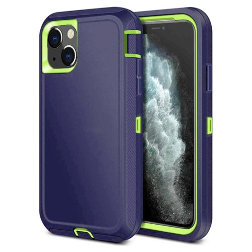 Defender Case for Apple iPhone 15 Black With Lime