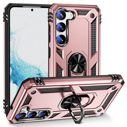 Rose Gold Hybrid Ring Case for Samsung S23