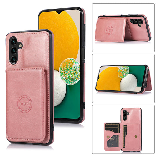 Rear Card Flip Side Rose Gold Case for Samsung A14 5G