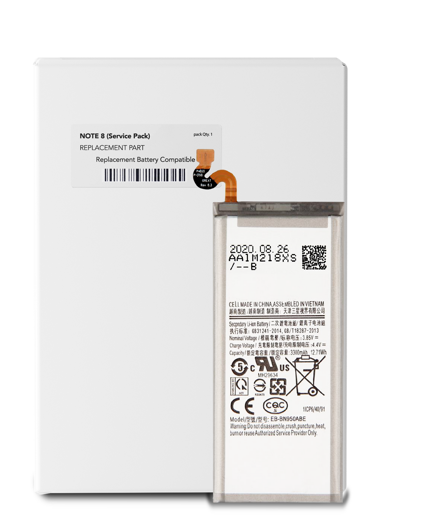 Replacement Battery For Samsung Galaxy Note 8 (Service Pack)