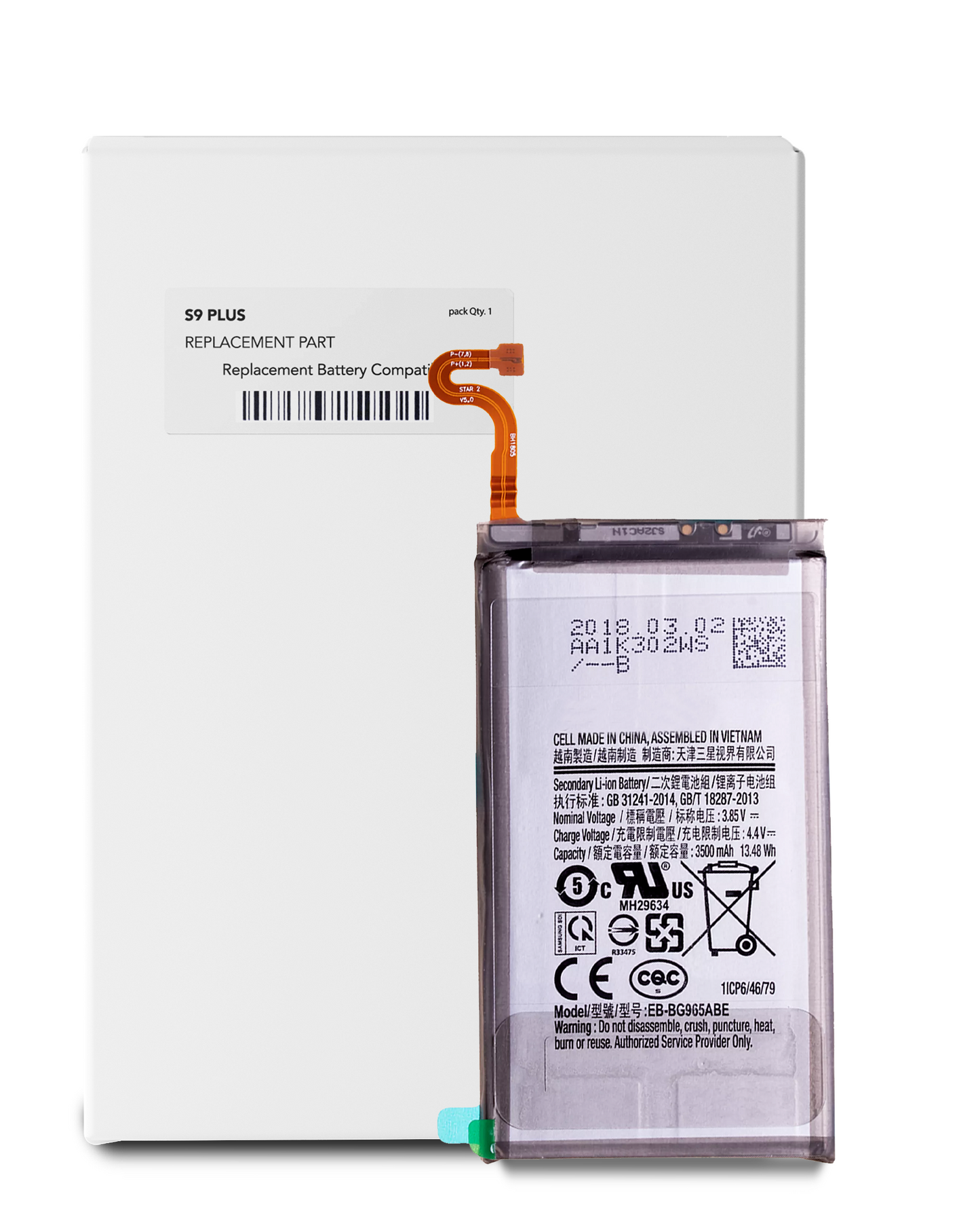 Replacement Battery For Samsung Galaxy S9 Plus (Service Pack)