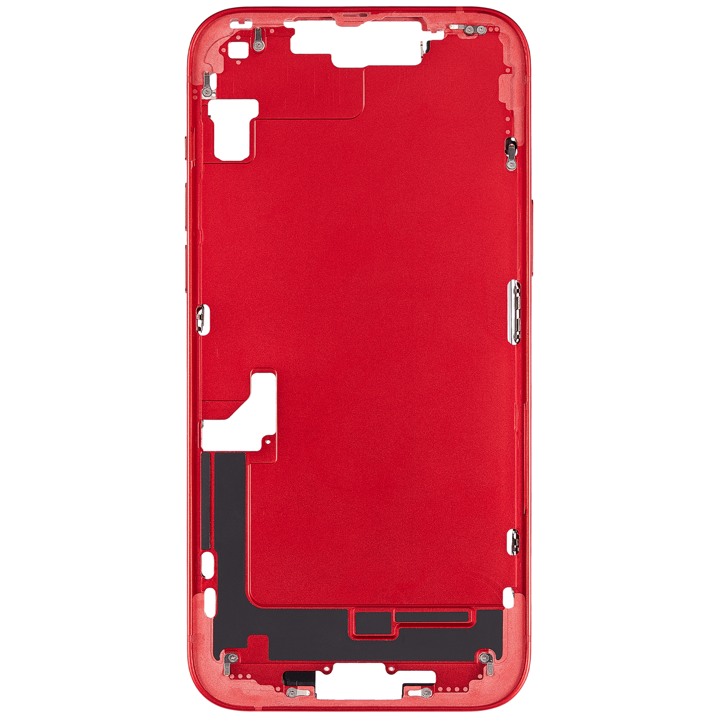 Mid-Frame Housing W/ Small Parts For iPhone 14 Plus (EU / Global Version) (Used OEM Pull: Grade A) (Red)