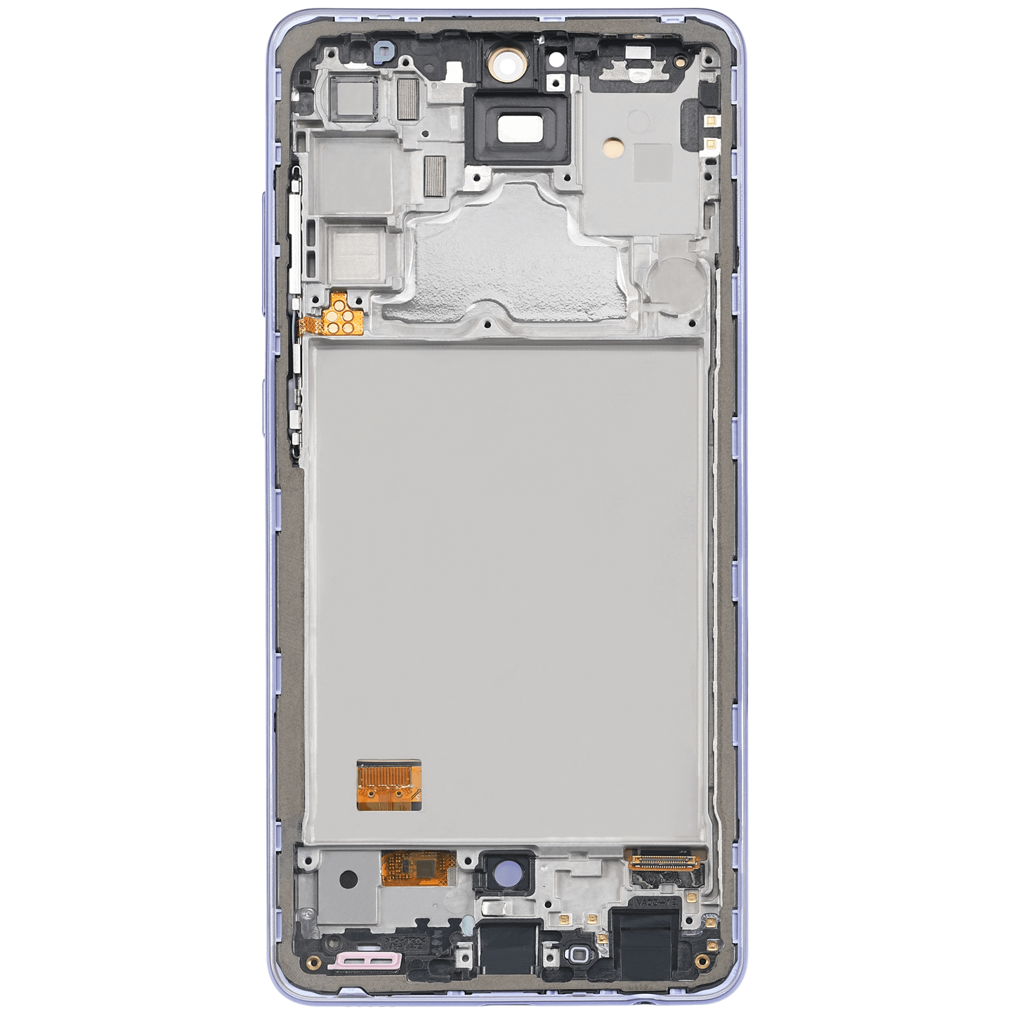 OLED Assembly With Frame For Samsung A72 (A725 / 2021) (6.67") (Aftermarket Plus) (Awesome Violet)