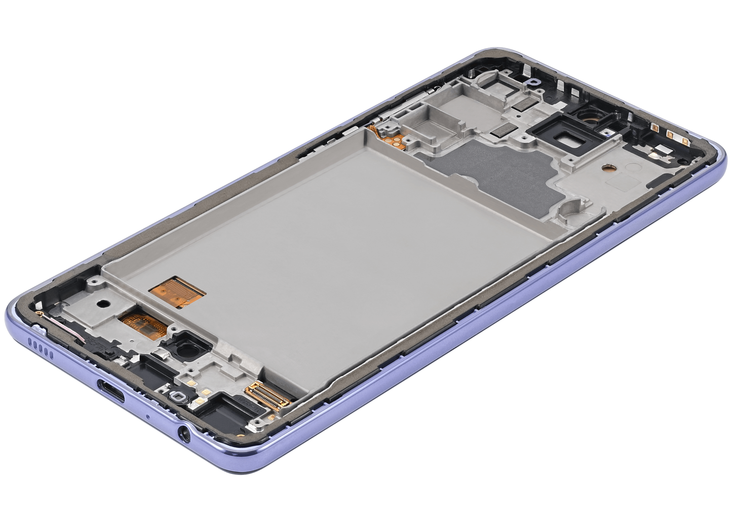 OLED Assembly With Frame For Samsung A72 (A725 / 2021) (6.67") (Aftermarket Plus) (Awesome Violet)