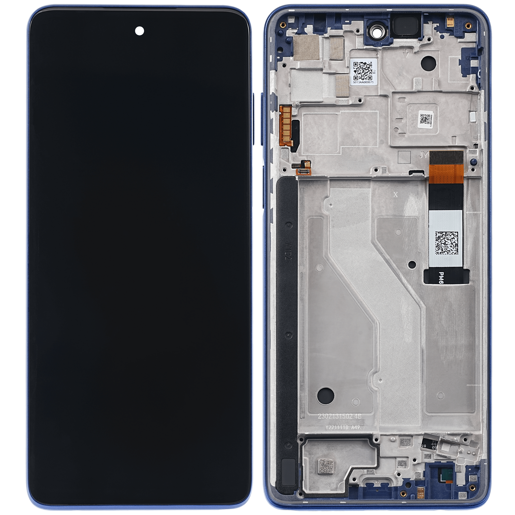 LCD Assembly With Frame For Motorola Moto G Stylus 4G (XT2211 / 2022) (Refurbished) (Twilight Blue) replacement part SKU 107085004202 image 7