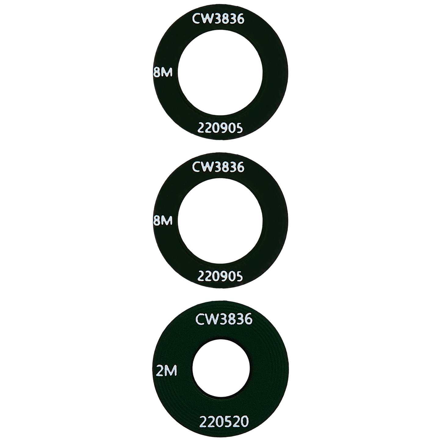 Back Camera Lens (Glass Only) With Adhesive For Motorola Moto G60S (XT2133 / 2021) (3 Piece Set) replacement part for compatible Motorola phone, SKU 107082077822, product image 3