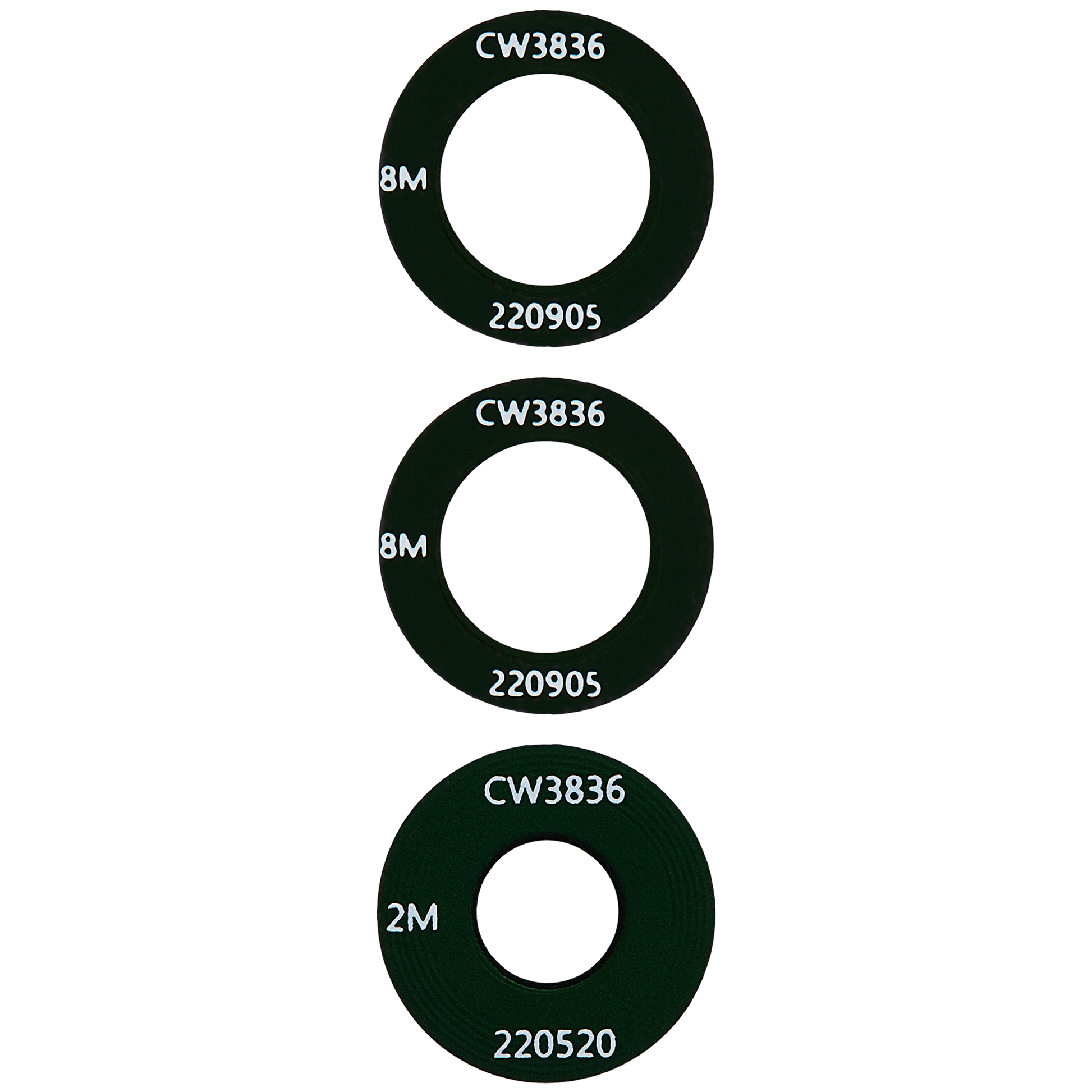 Back Camera Lens (Glass Only) With Adhesive For Motorola Moto G60S (XT2133 / 2021) (3 Piece Set) replacement part for compatible Motorola phone, SKU 107082077822, product image 3