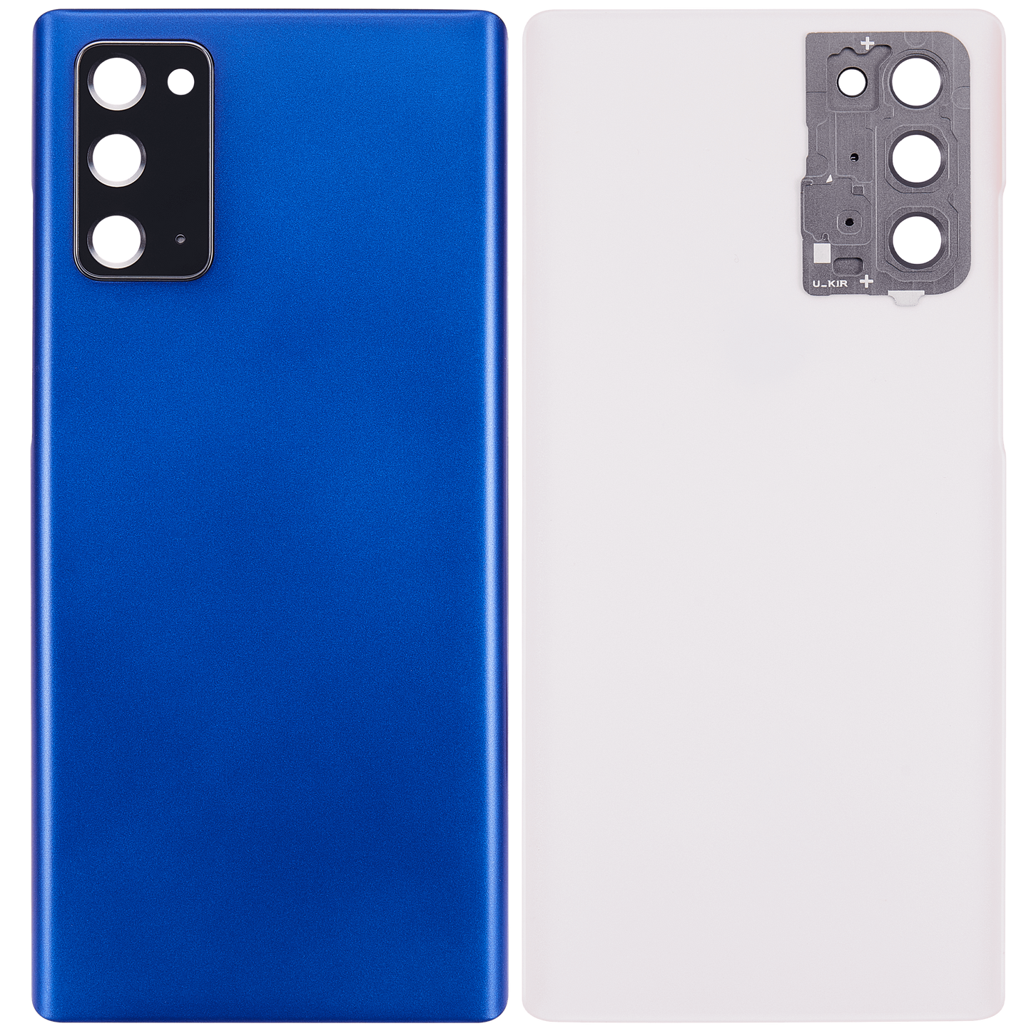Back cover Glass With Camera Lens For Samsung Galaxy Note 20 5G (No Logo) (Aftermarket Plus) (Mystic Blue)