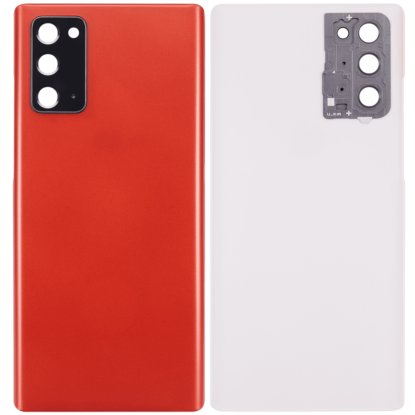 Back cover Glass With Camera Lens For Samsung Galaxy Note 20 5G (No Logo) (Aftermarket Plus) (Mystic Red)