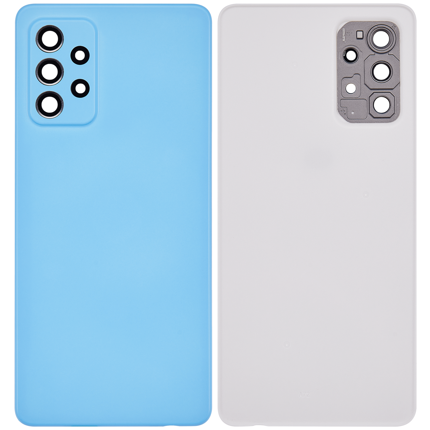 Back cover Glass For Samsung Galaxy A72 (A725 / 2021) (Aftermarket Plus) (Awesome Blue)