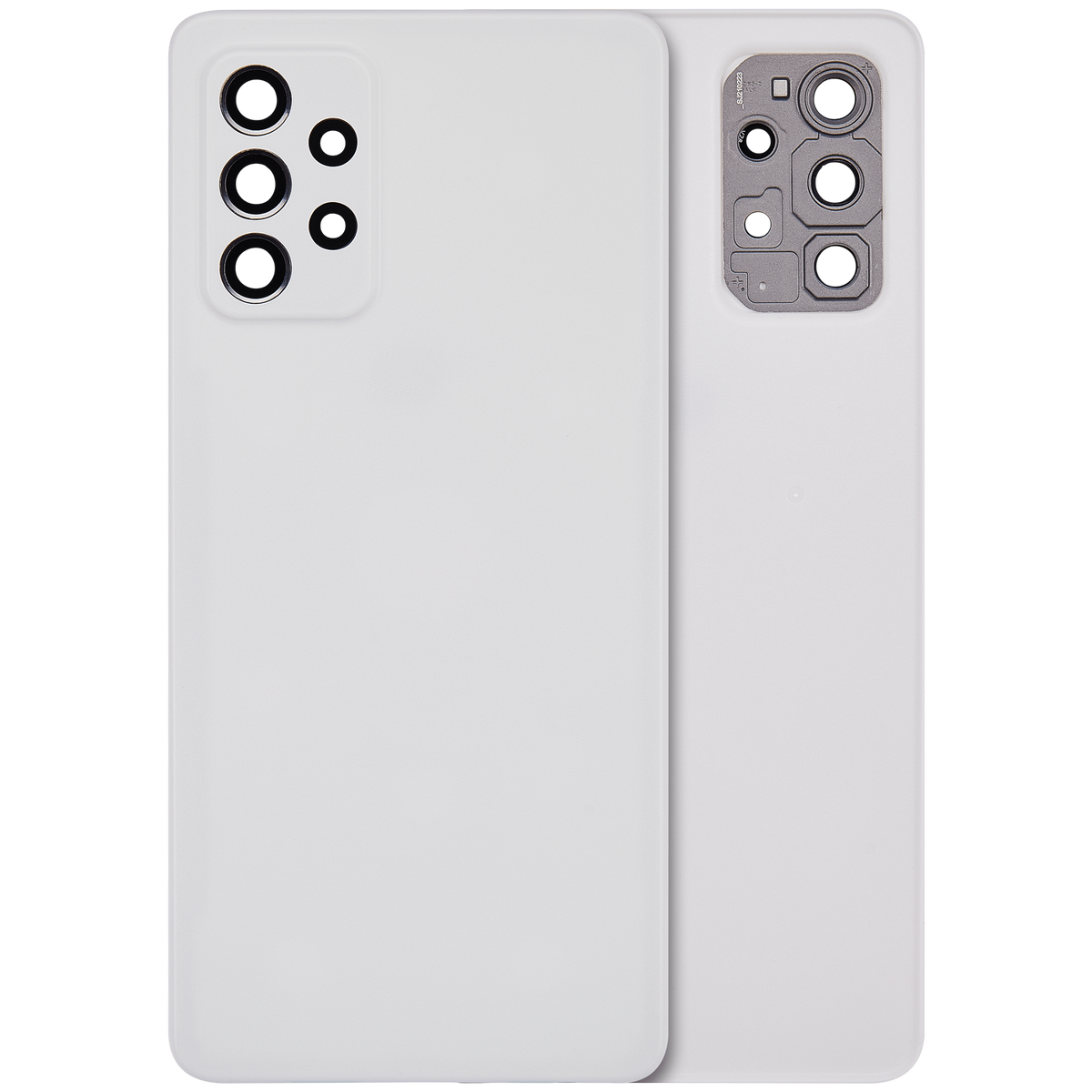 Back Cover Glass For Samsung Galaxy A72 (A725 / 2021) (Aftermarket Plus) (Awesome White) - product image 3