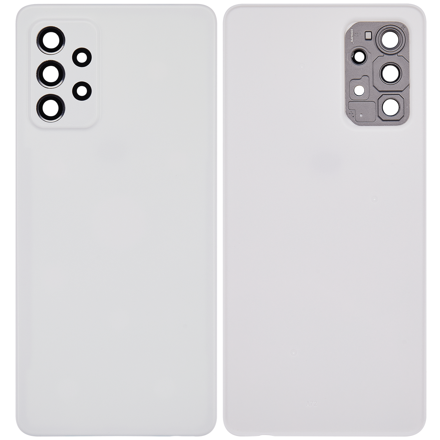 Back cover Glass For Samsung Galaxy A72 (A725 / 2021) (Aftermarket Plus) (Awesome White)