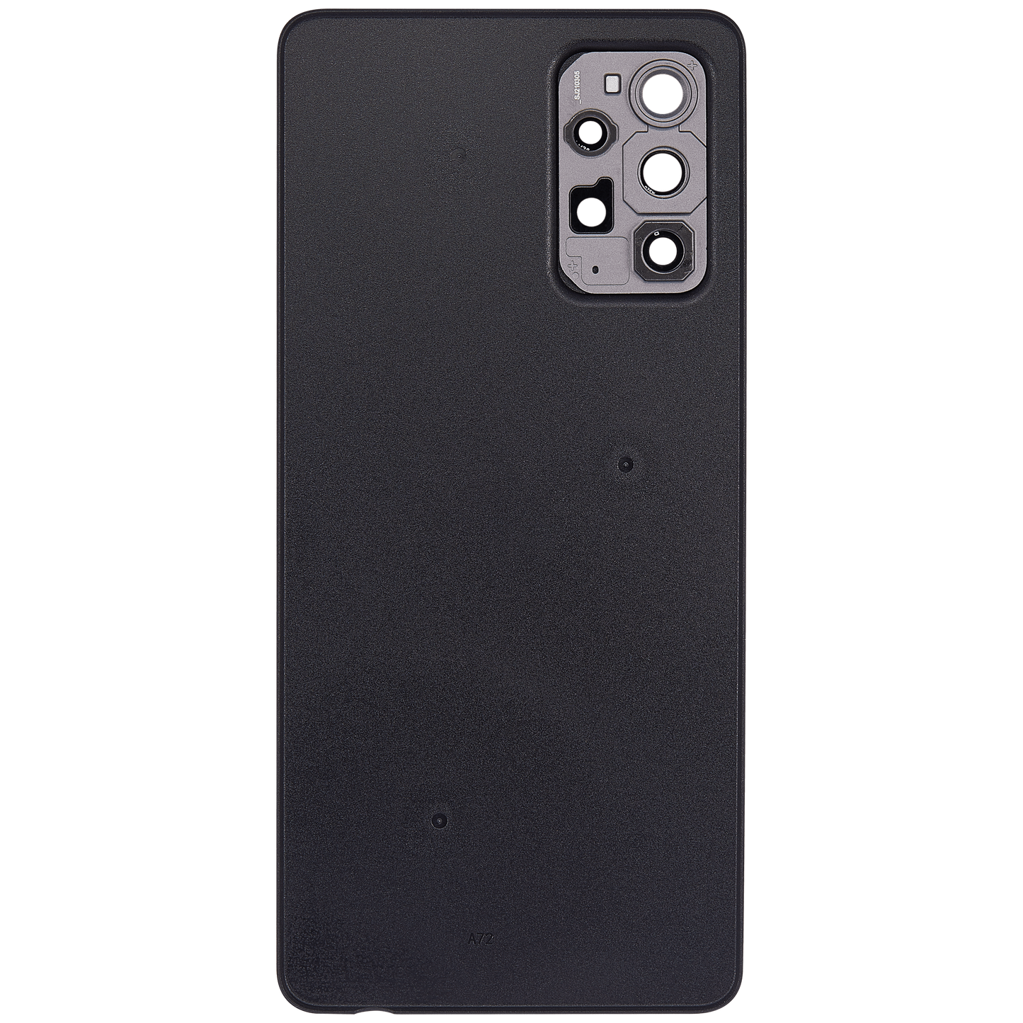 Back cover Glass For Samsung Galaxy A72 (A725 / 2021) (Aftermarket Plus) (Awesome Black)