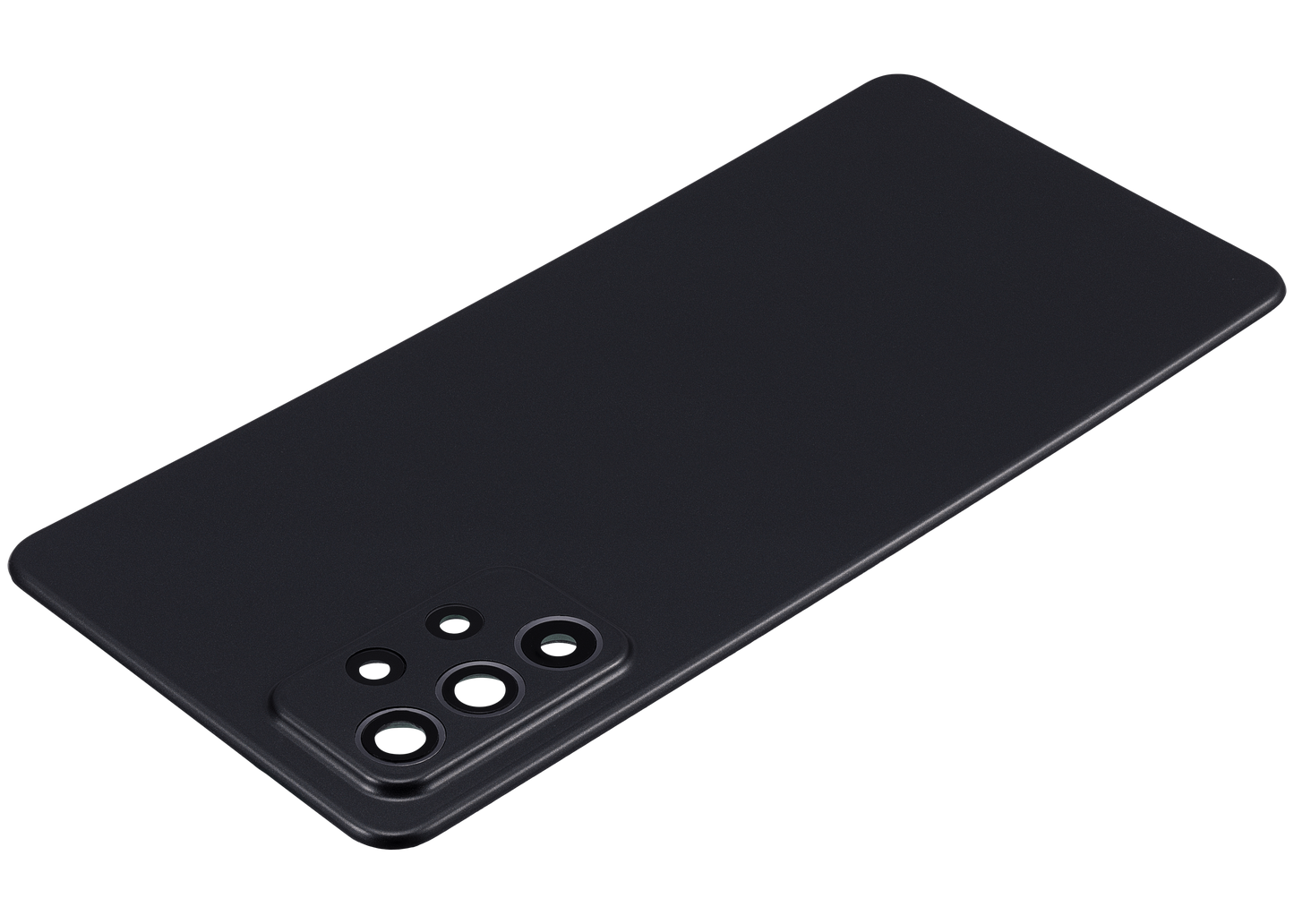 Back cover Glass For Samsung Galaxy A72 (A725 / 2021) (Aftermarket Plus) (Awesome Black)
