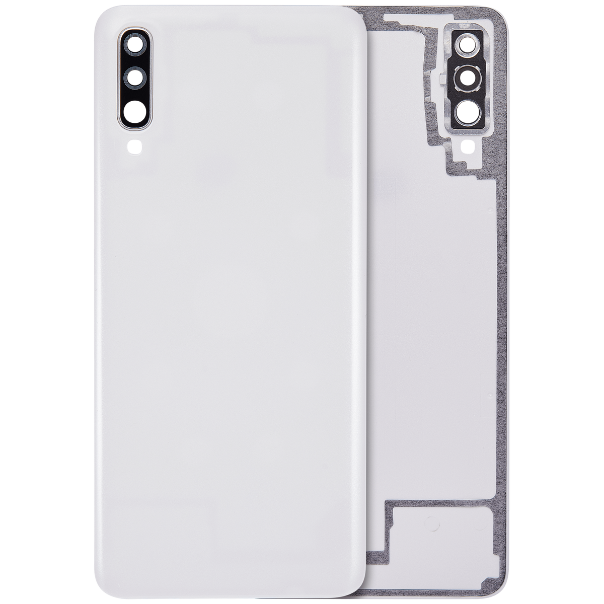 Back Cover Glass For Samsung Galaxy A70 (A705 / 2019) (Aftermarket Plus) (White) - product image 4