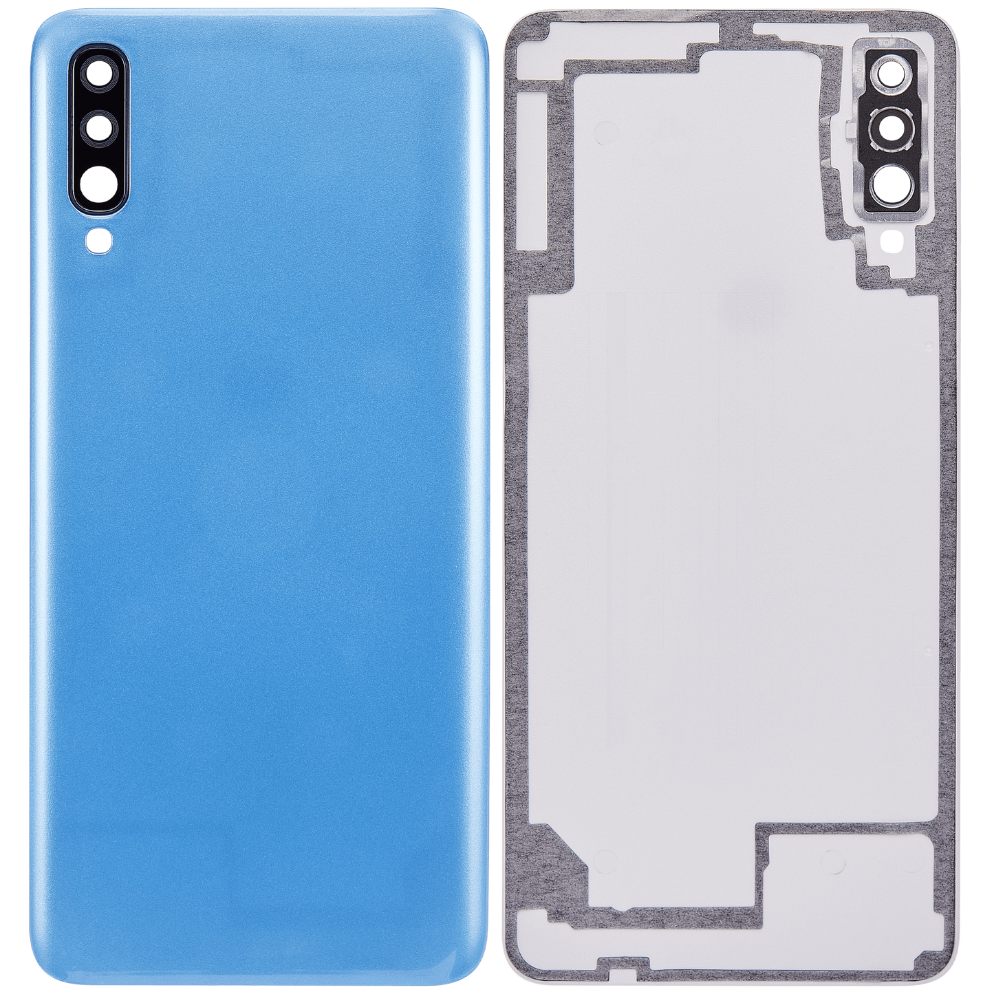 Back cover Glass For Samsung Galaxy A70 (A705 / 2019) (Aftermarket Plus) (Blue)