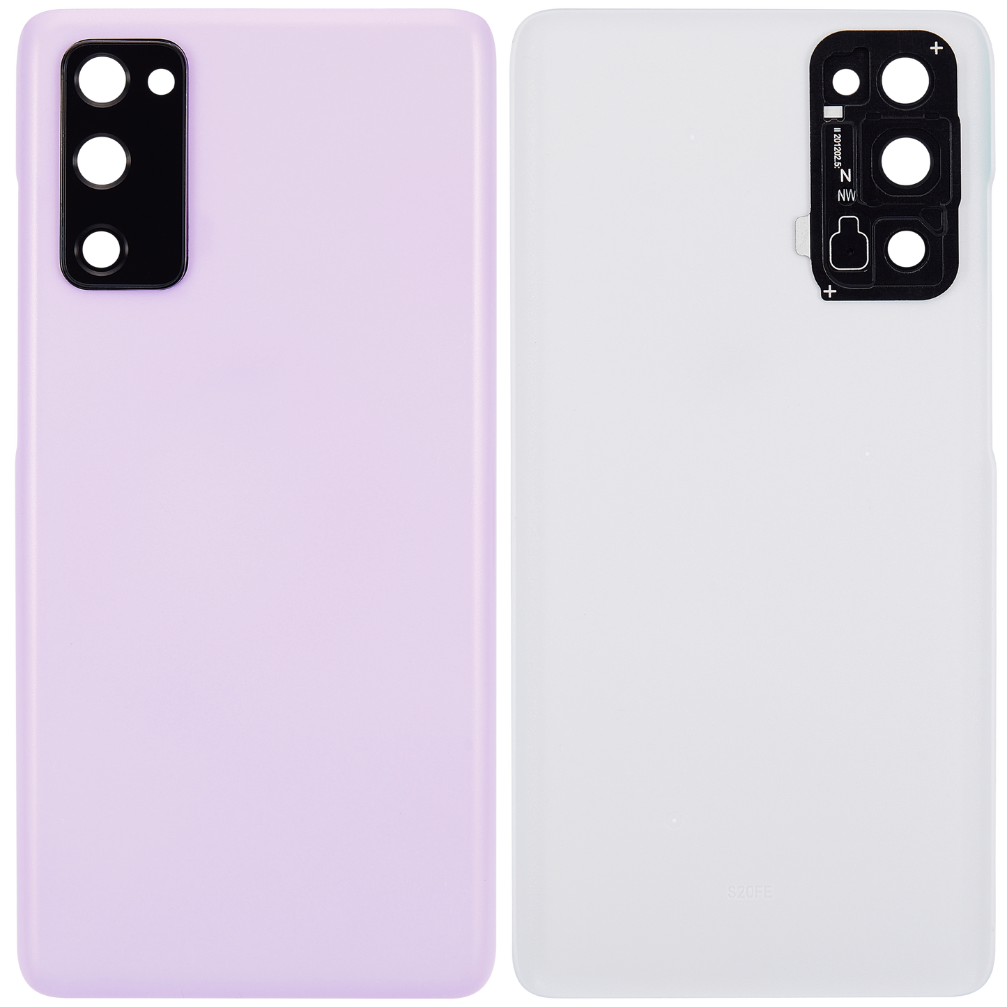 Back cover Glass With Camera Lens For Samsung Galaxy S20 FE 5G (Aftermarket Plus) (Cloud Lavender)