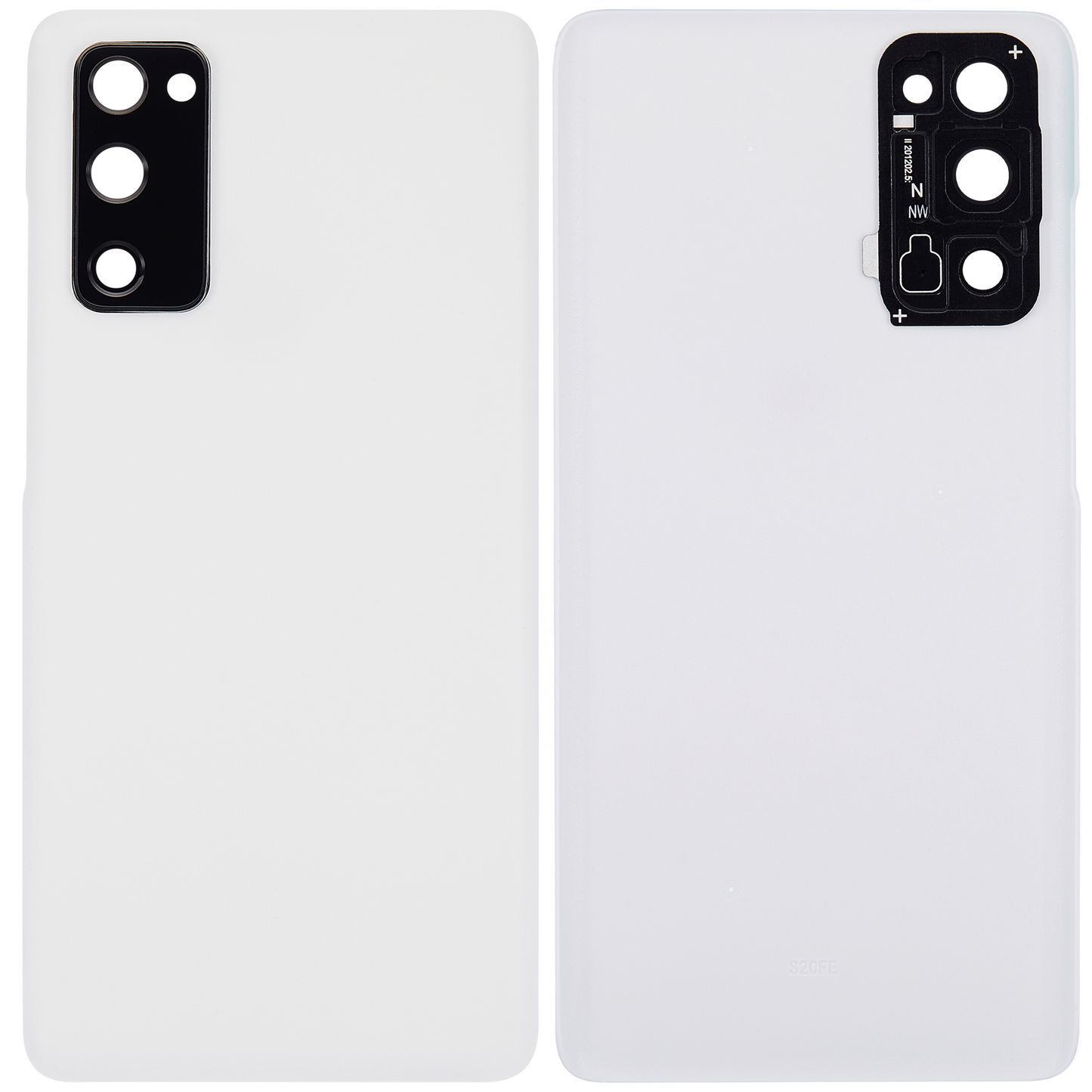Back cover Glass With Camera Lens For Samsung Galaxy S20 FE 5G (Aftermarket Plus) (Cloud White)