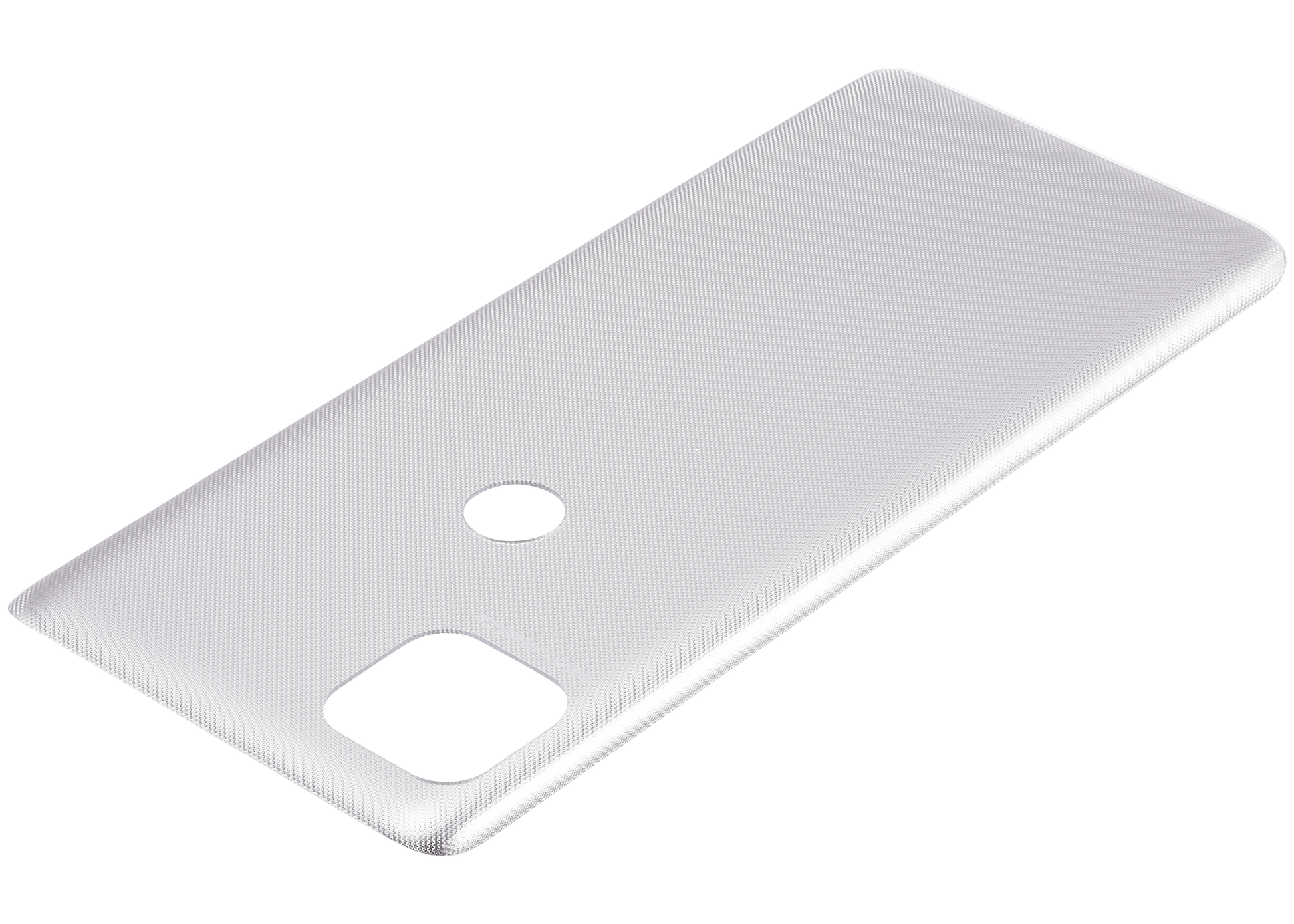 Back cover Glass For Motorola Moto One 5G Ace (XT2113-1/2 / 2021) (Frosted Silver) - Motorola replacement part - product image 4 - SKU 107082085748