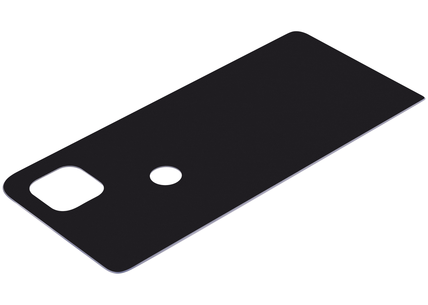 Back cover Glass For Motorola Moto One 5G Ace (XT2113-1/2 / 2021) (Frosted Silver) replacement part for compatible Motorola phone, SKU 107082085748, product image 5