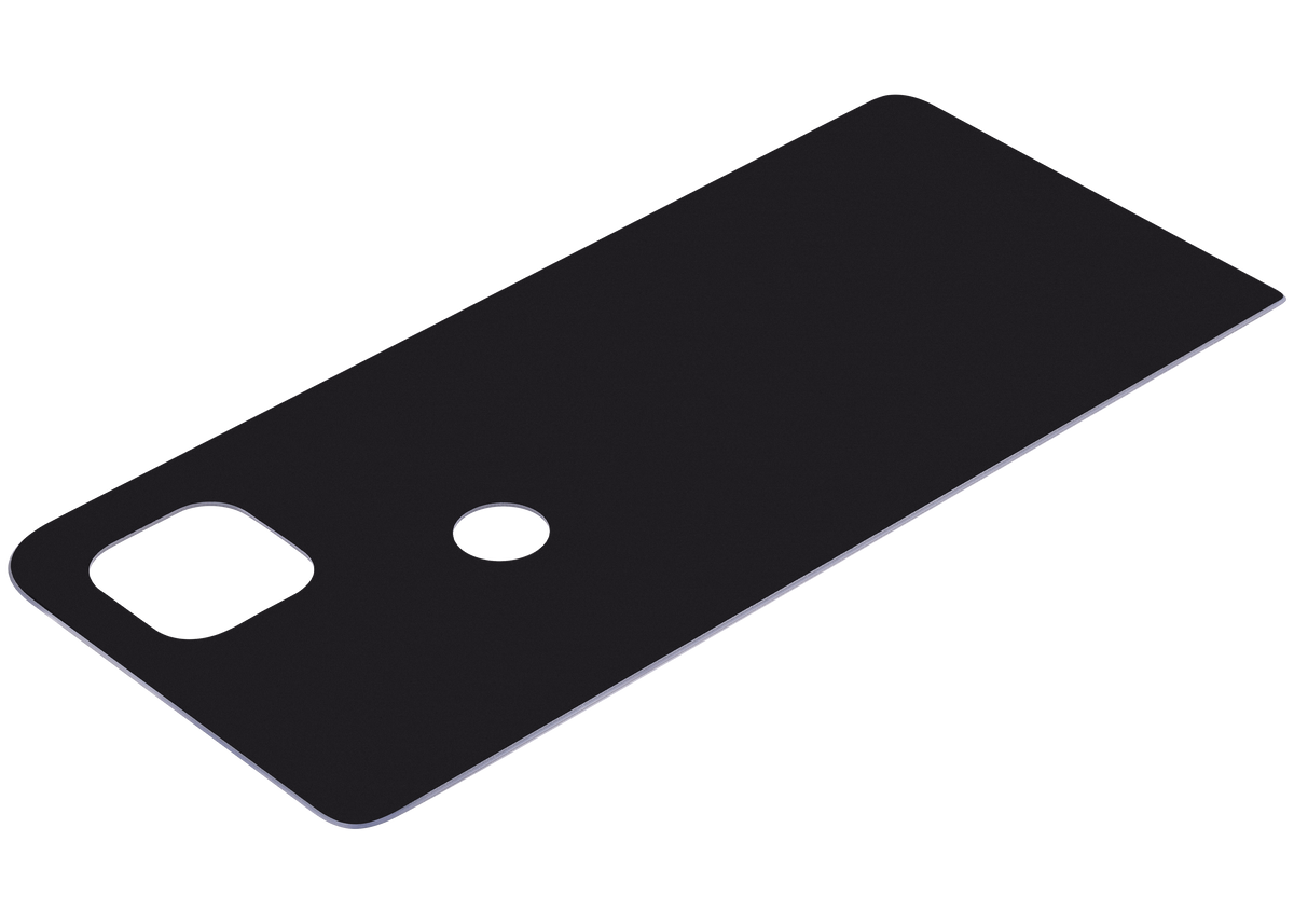 Back cover Glass For Motorola Moto One 5G Ace (XT2113-1/2 / 2021) (Frosted Silver) - Motorola replacement part - product image 5 - SKU 107082085748