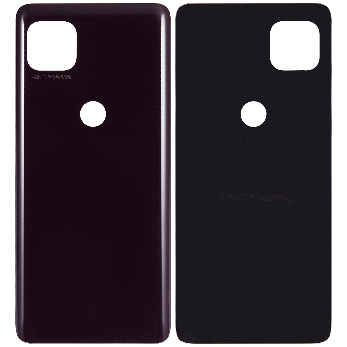 Back cover Glass For Motorola Moto One 5G Ace (XT2113-1/2 / 2021) (Volcanic Gray) - Motorola replacement part - product image 6 - SKU 107082085747