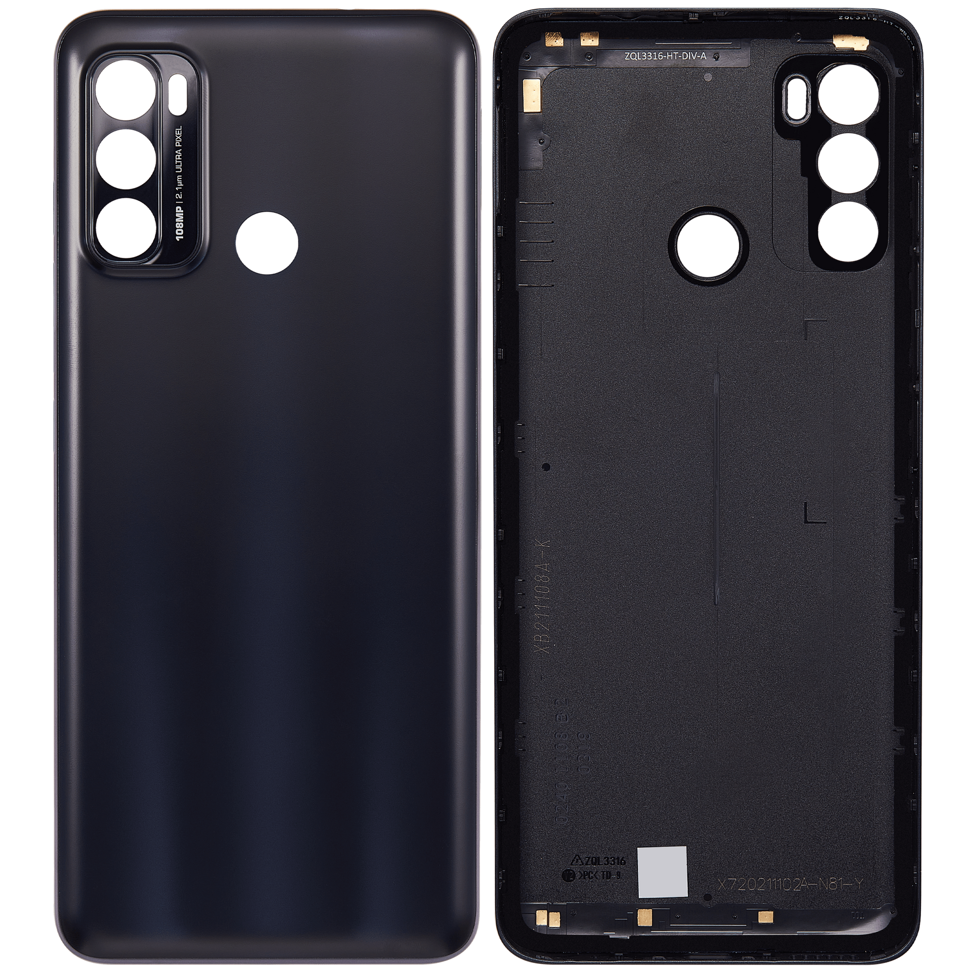 Back cover Glass For Motorola Moto G60 (XT2135 / 2021) (Black) replacement part for compatible Motorola phone, SKU 107082077842, product image 6