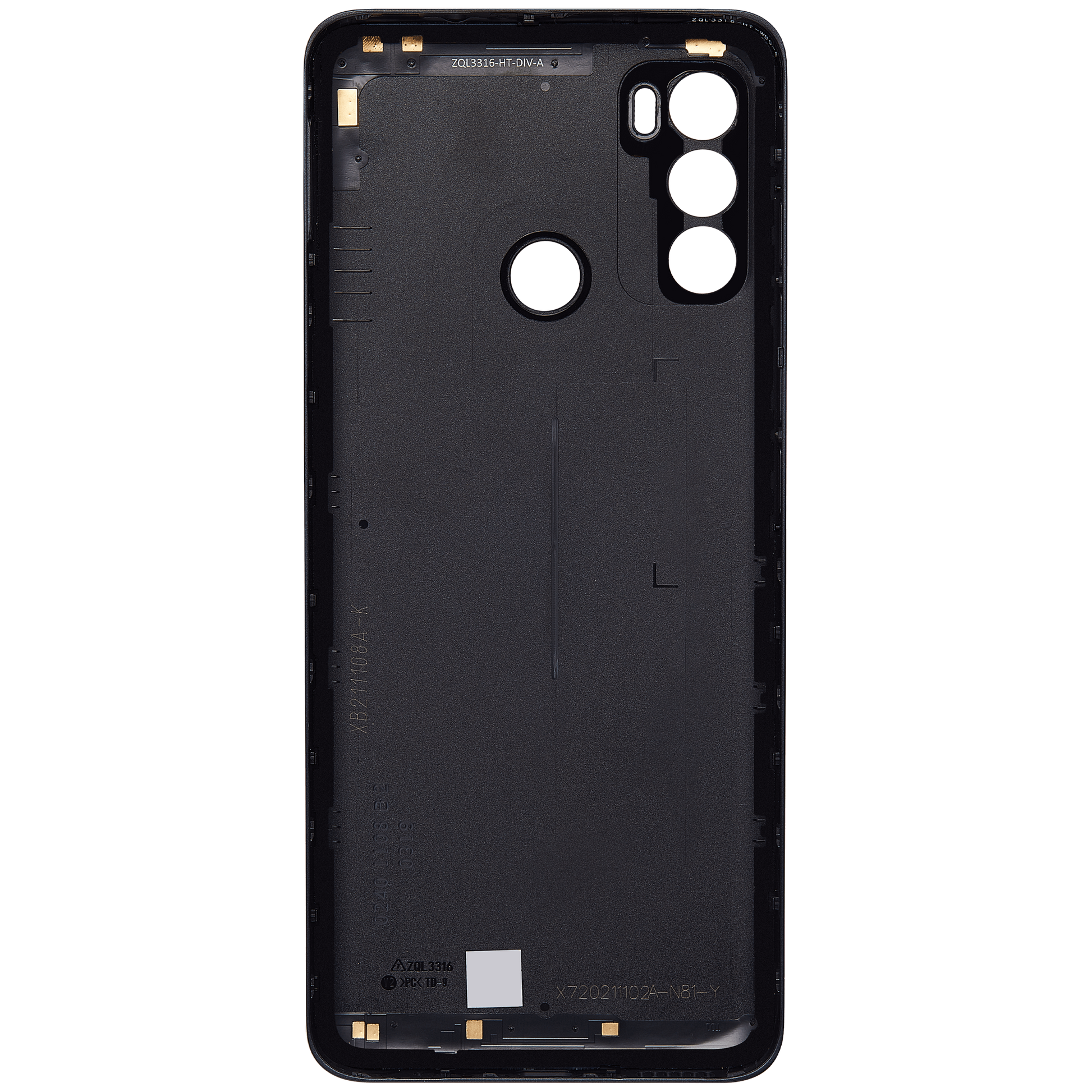 Back cover Glass For Motorola Moto G60 (XT2135 / 2021) (Black) replacement part for compatible Motorola phone, SKU 107082077842, product image 3